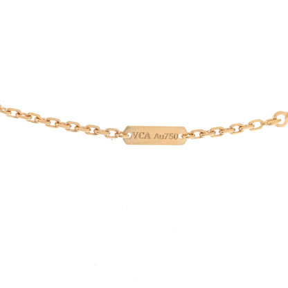 Van Cleef & Arpels 18K Yellow Gold Carnelian Magic Alhambra Long Necklace 3 of 5