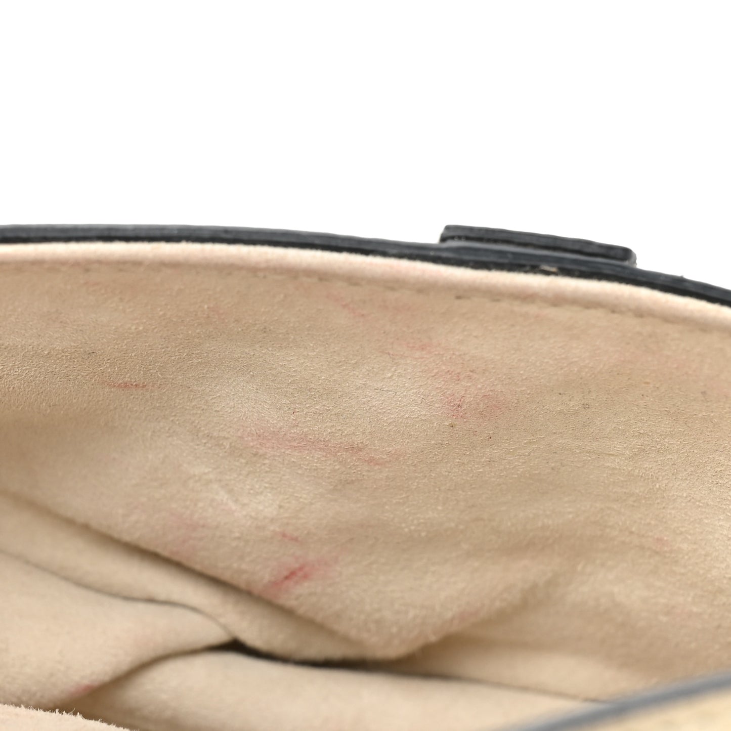 Grained Calfskin Mini Saddle Bag White