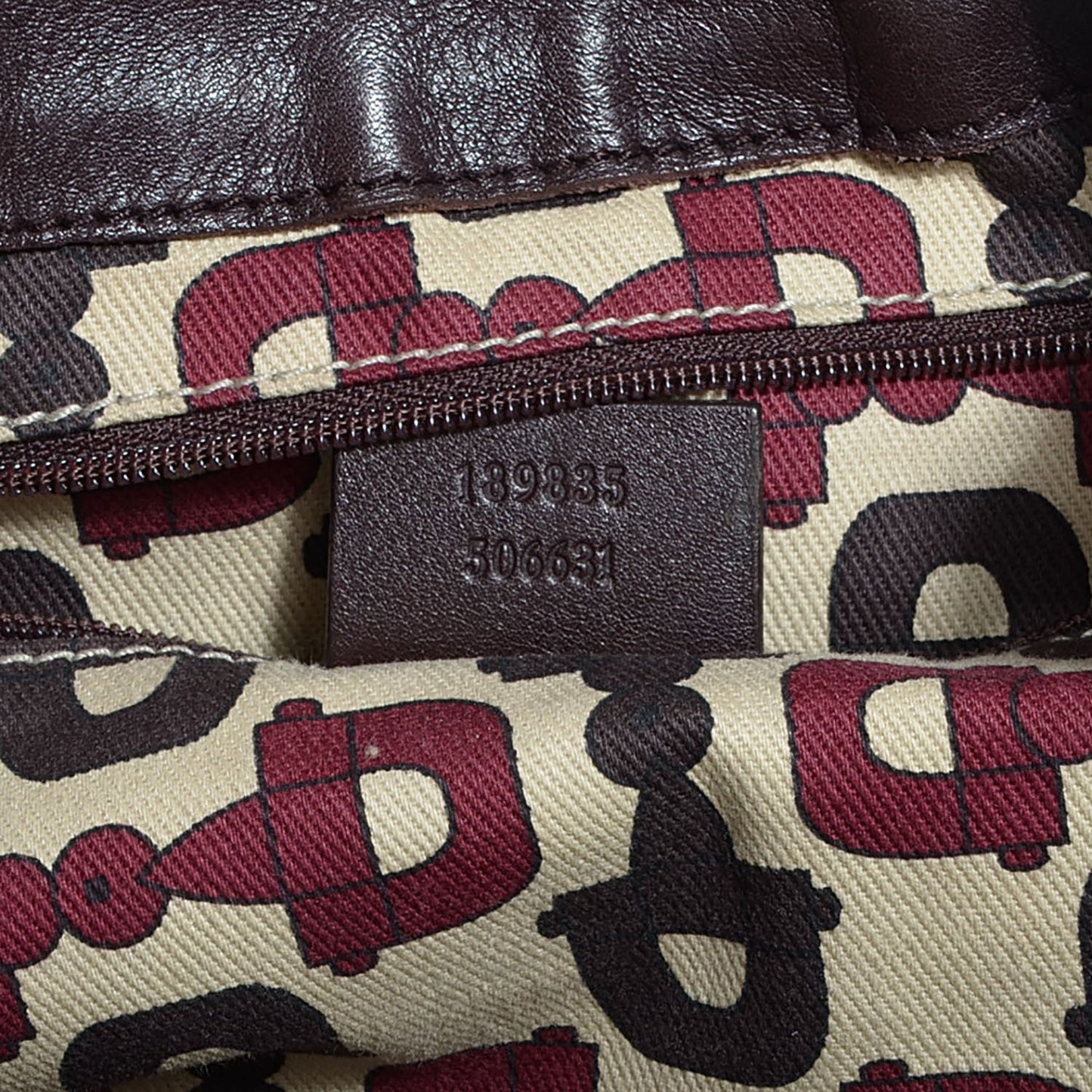 Guccissima Large D Gold Hobo Chocolate Brown