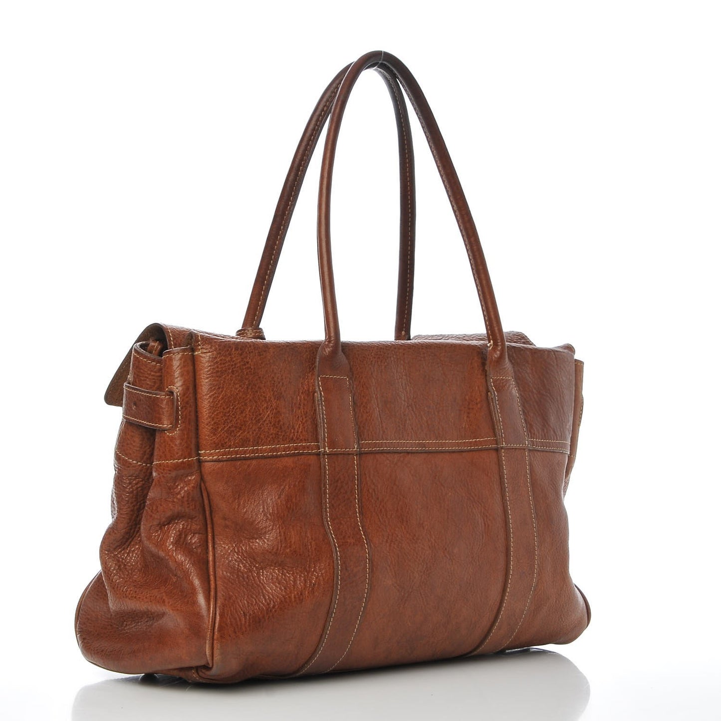 Grained Calfskin Bayswater Tote Oak