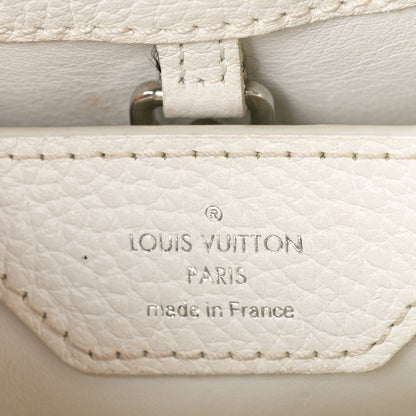 Louis Vuitton Taurillon Snakeskin Studded Capucines BB White 6 of 15
