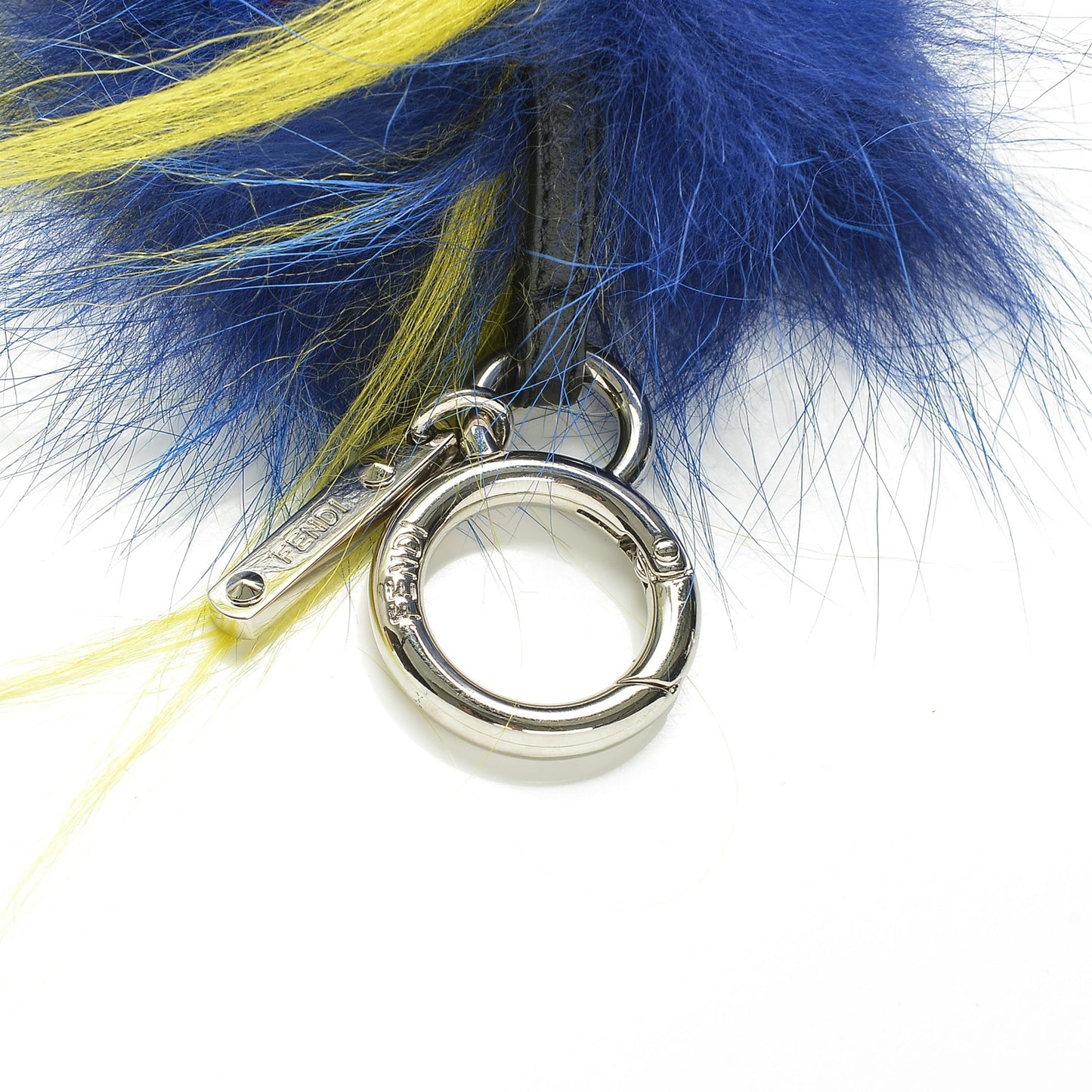 Mink Fur Fendirumi Bug-Kun Monster Bag Bug Charm Pacific Fluo Yellow