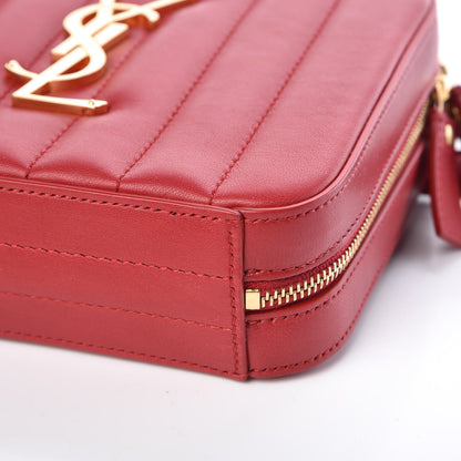 Saint Laurent Lambskin Matelasse Vicky Monogram Belt Bag Eros Red 8 of 8