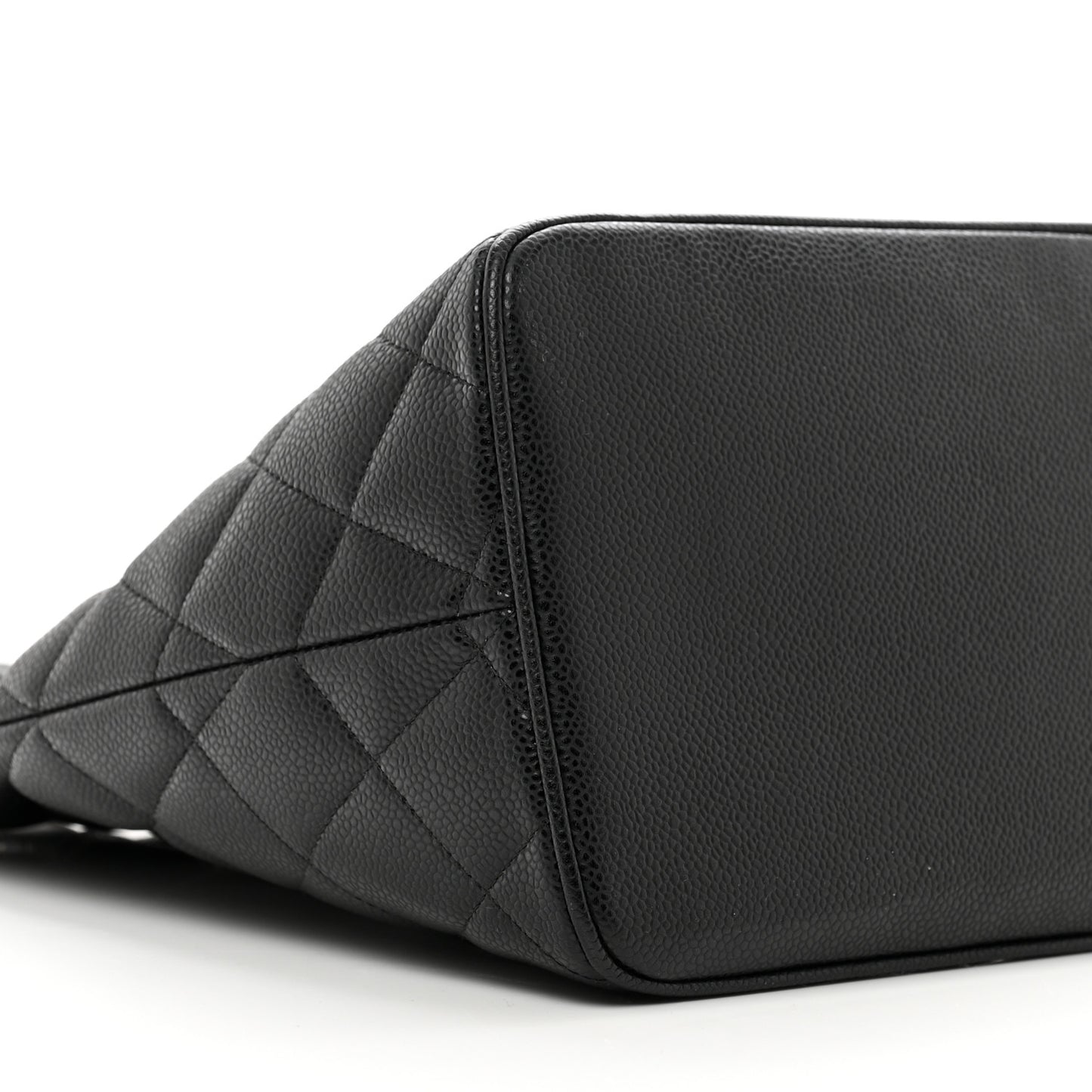 Caviar Quilted Medallion Tote Black