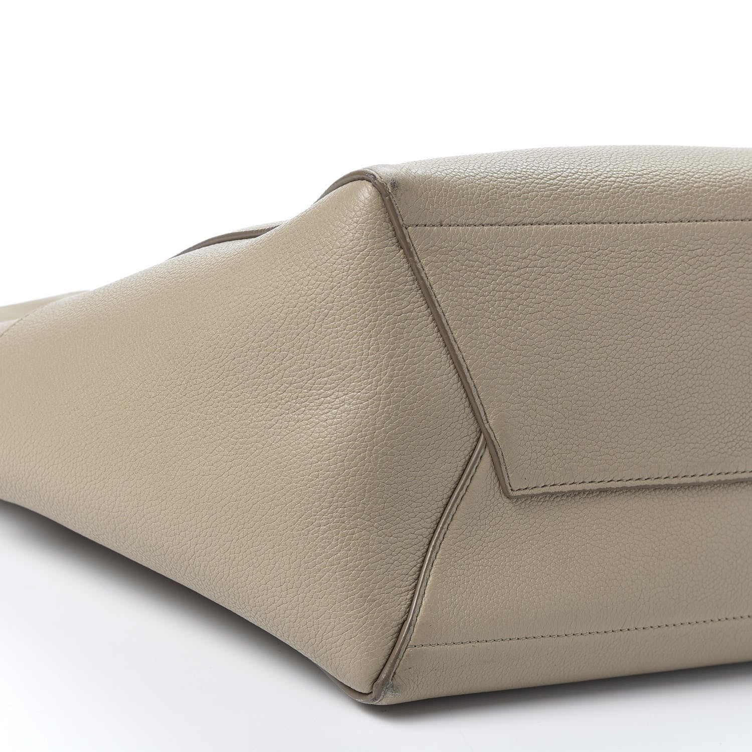 Celine Soft Grained Calfskin Sangle Bucket Bag Taupe 5 of 11