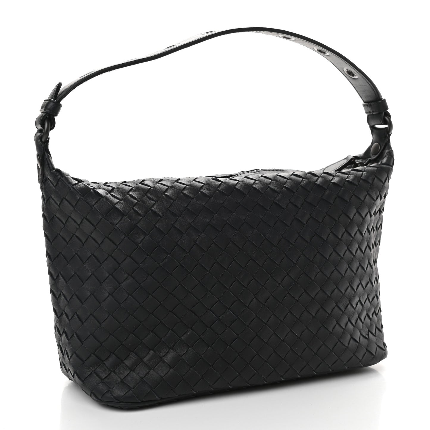 Nappa Intrecciato Small Shoulder Bag Black