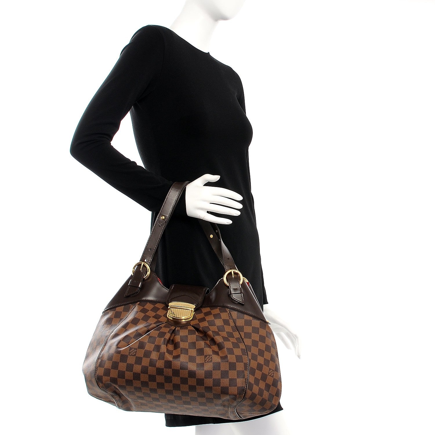 Louis Vuitton Damier Ebene Sistina GM 2 of 10