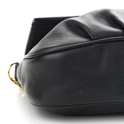 Fendi Vitello Flamingo Enamel Fendista Pouchette Crossbody Black 9 of 13