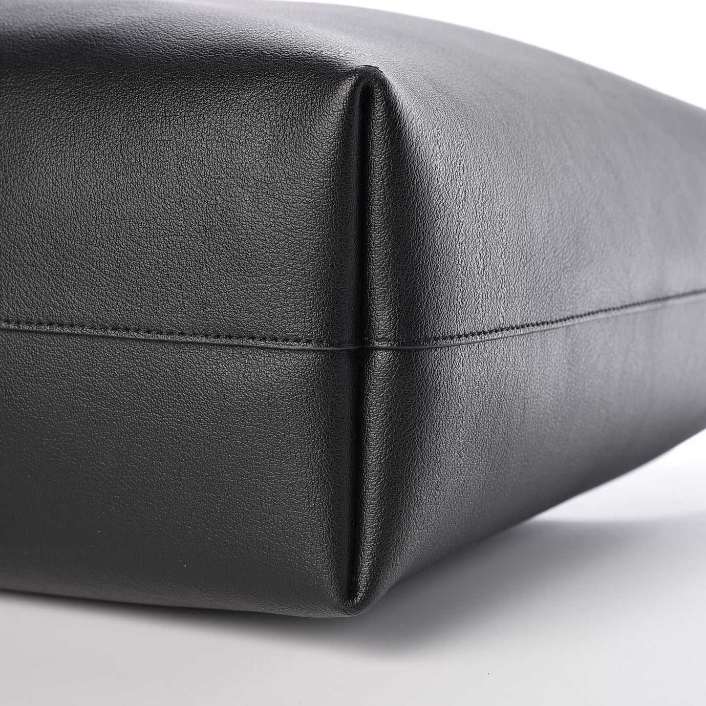 Calfskin Large Shopping Tote Black