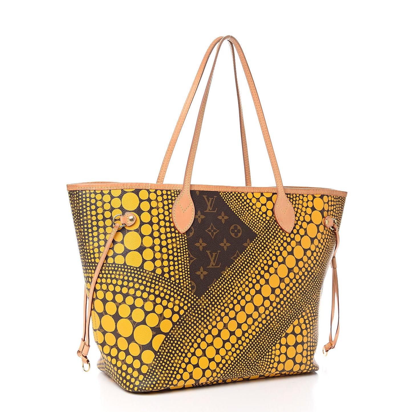 Monogram Kusama Waves Neverfull MM Yellow