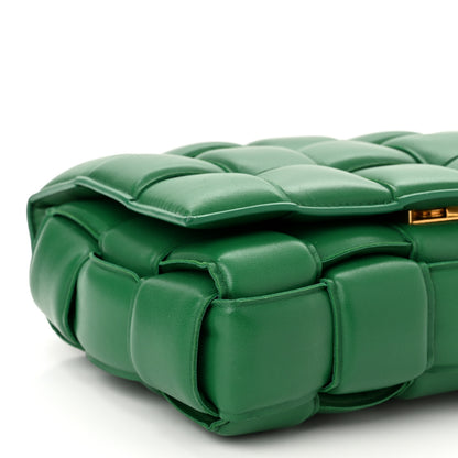 Bottega Veneta Nappa Maxi Intreccio Padded Cassette Crossbody Bag Racing Green 8 of 9