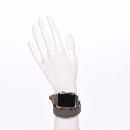 Hermes Swift 38mm Apple Watch Double Tour Etain 2 of 8
