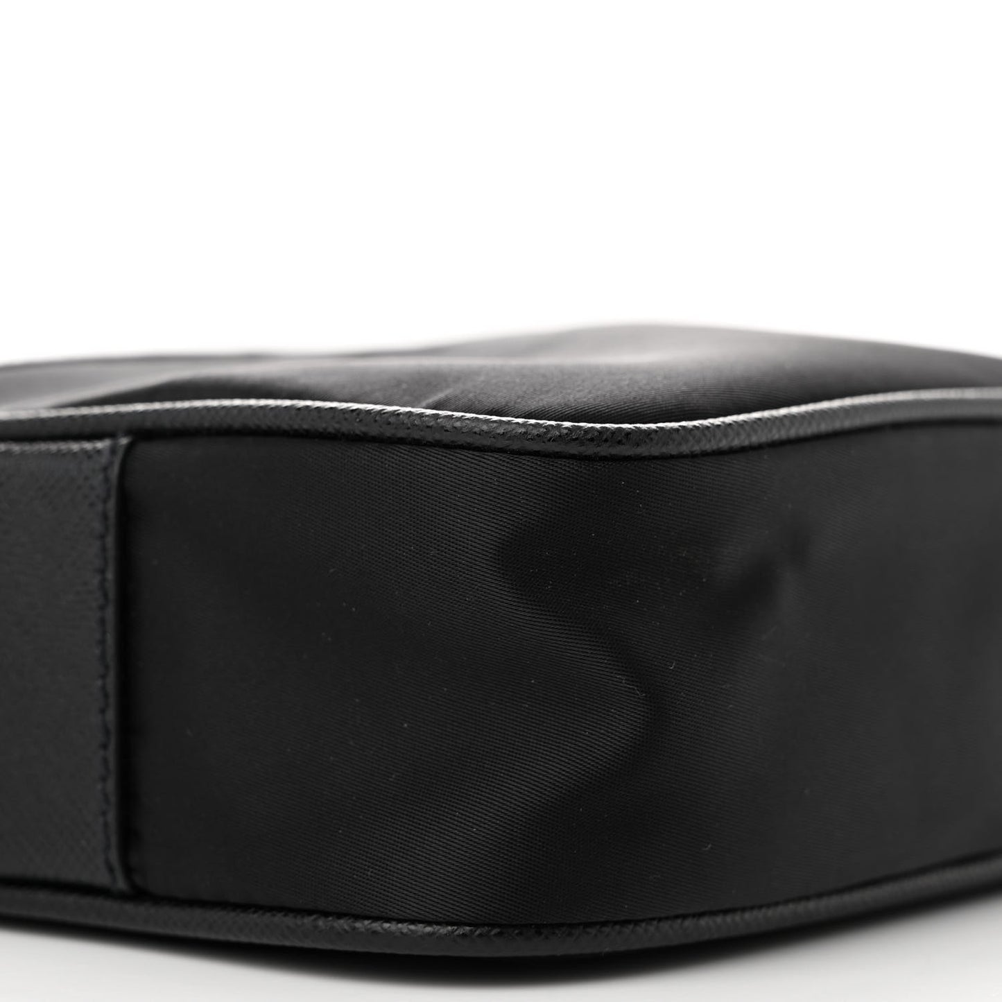 Tessuto Nylon Saffiano Logo Camera Bag Black