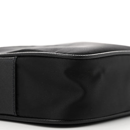 Prada Tessuto Nylon Saffiano Logo Camera Bag Black 9 of 10