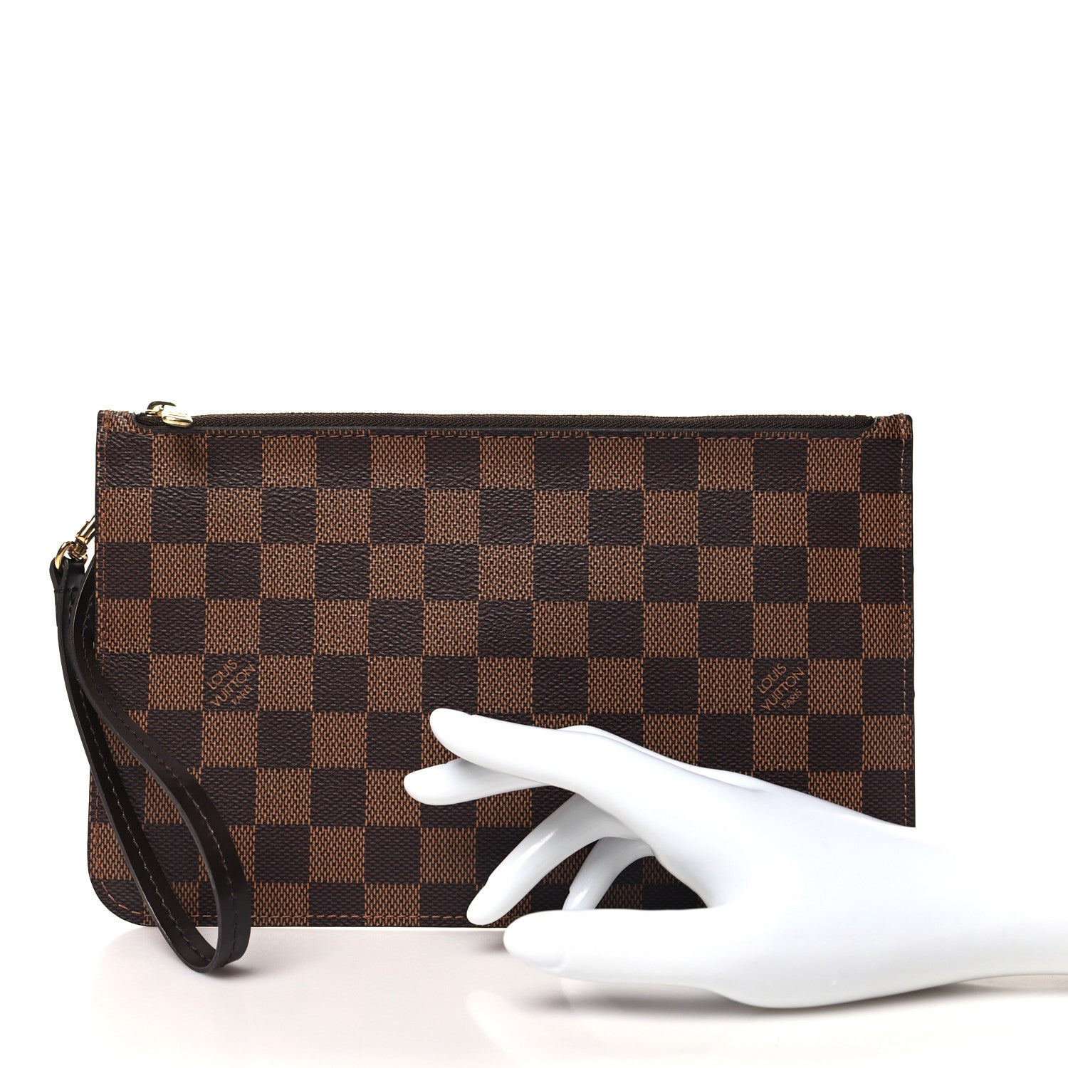 Louis Vuitton Damier Ebene Neverfull MM GM Pochette 2 of 7