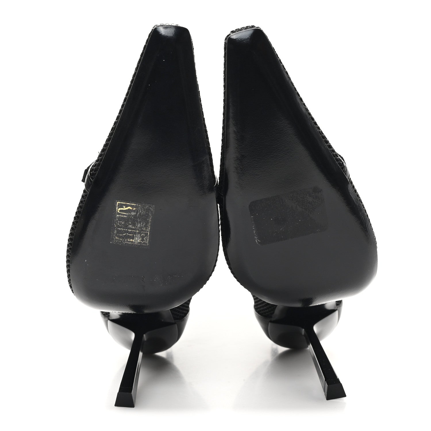 Saint Laurent Elba Applique Tulle Aston 115 Boots 37.5 Black 6 of 10