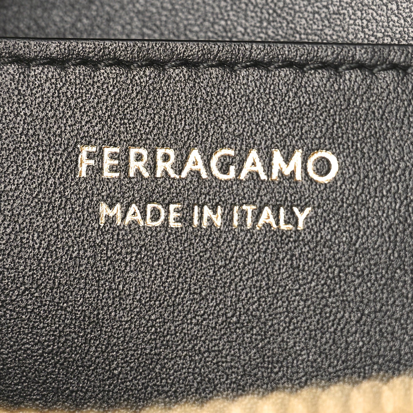 Calfskin Gancio Small Camera Case Black
