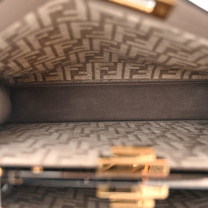 Fendi Vitello Seta Chenille FF Medium Peekaboo I SEE U Satchel Tortora Nuvola 5 of 14