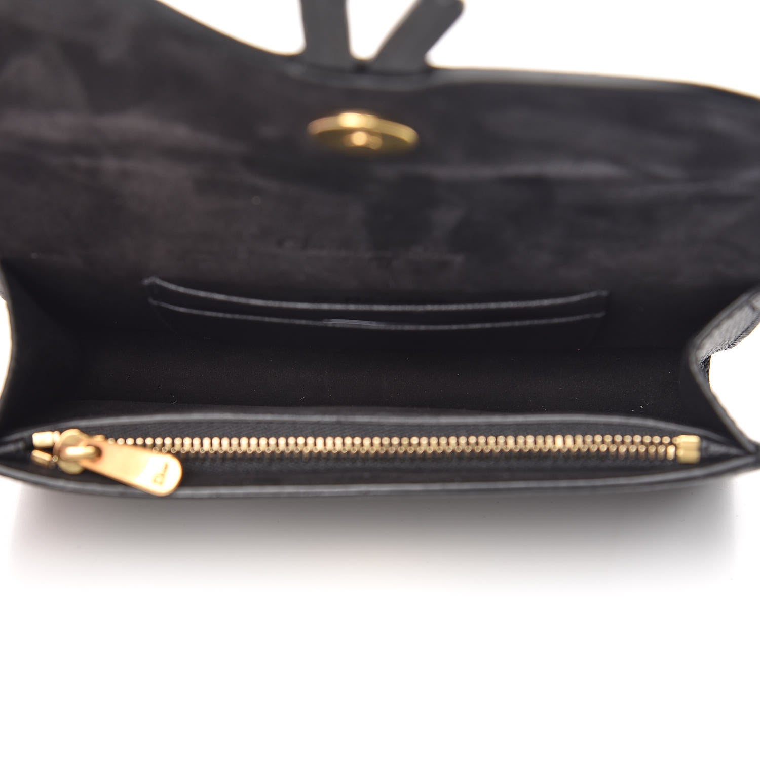 Christian Dior Grained Calfskin Saddle Belt Bag Black 5 of 10