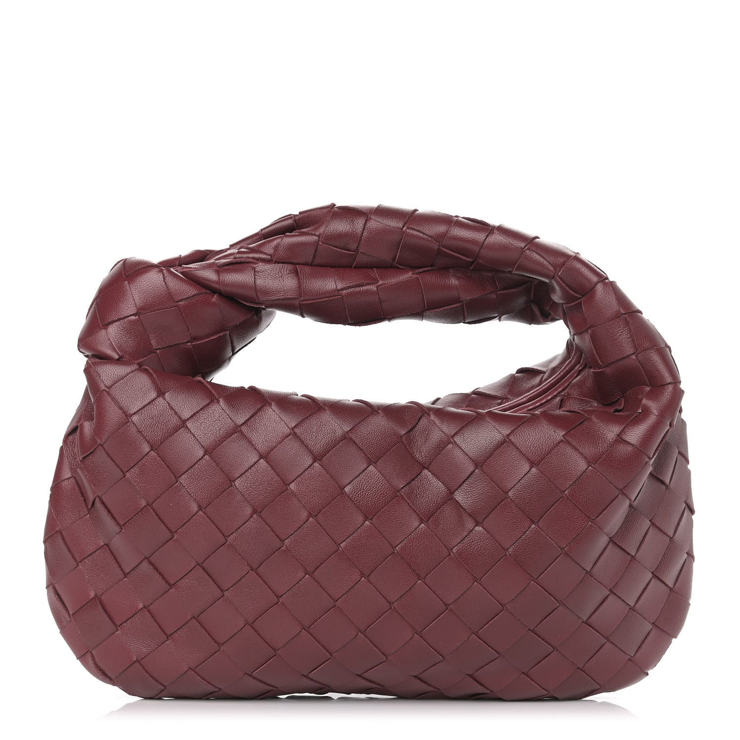 Nappa Intrecciato Mini Jodie Burgundy