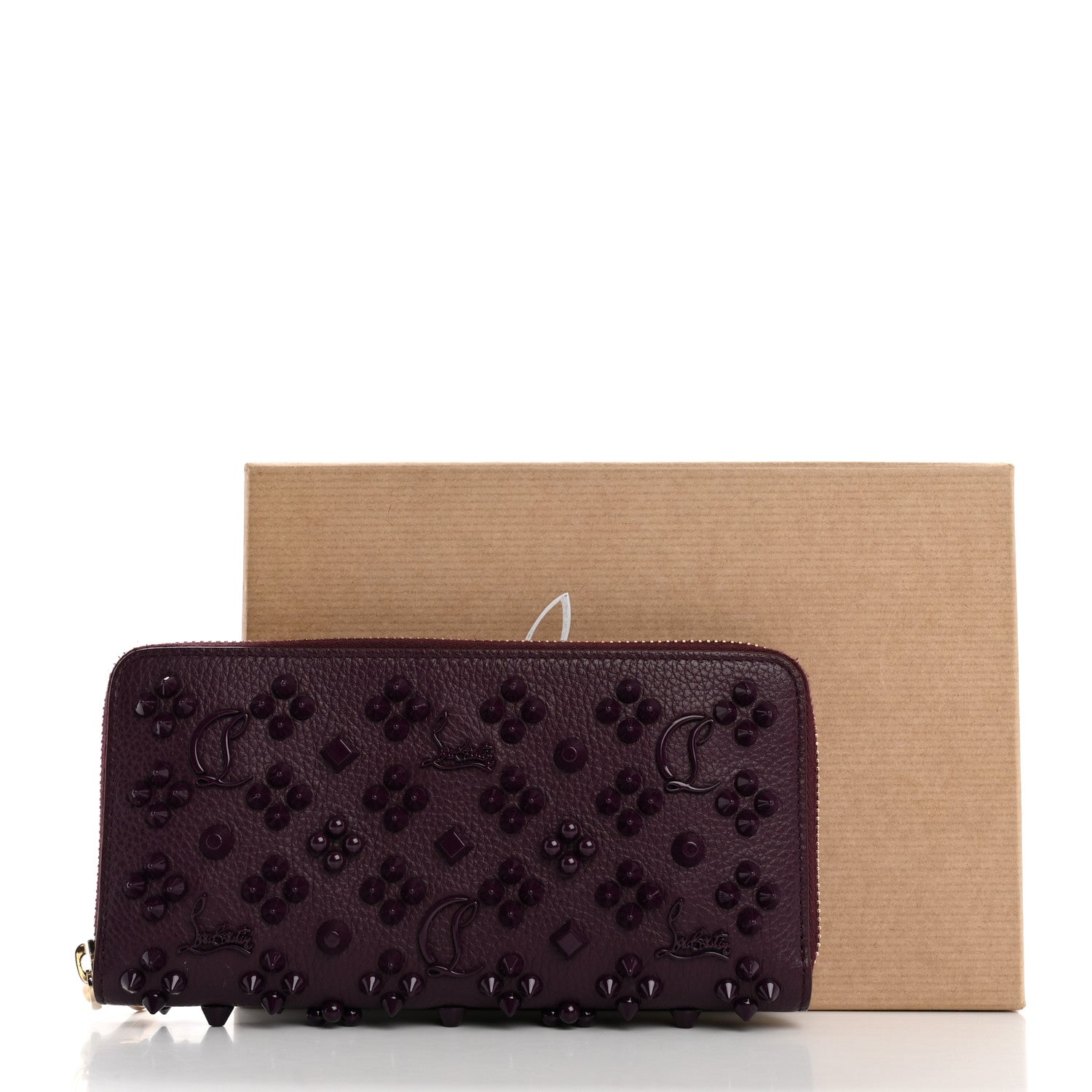 Christian Louboutin Calfskin Loubinthesky Panettone Wallet Purple 9 of 9