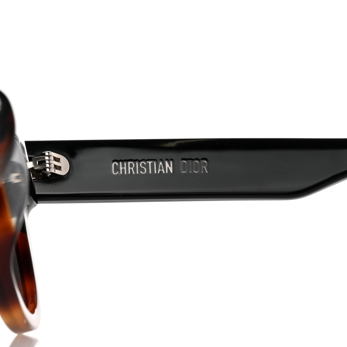 Diorsignature B6F Square Sunglasses Black Tortoiseshell