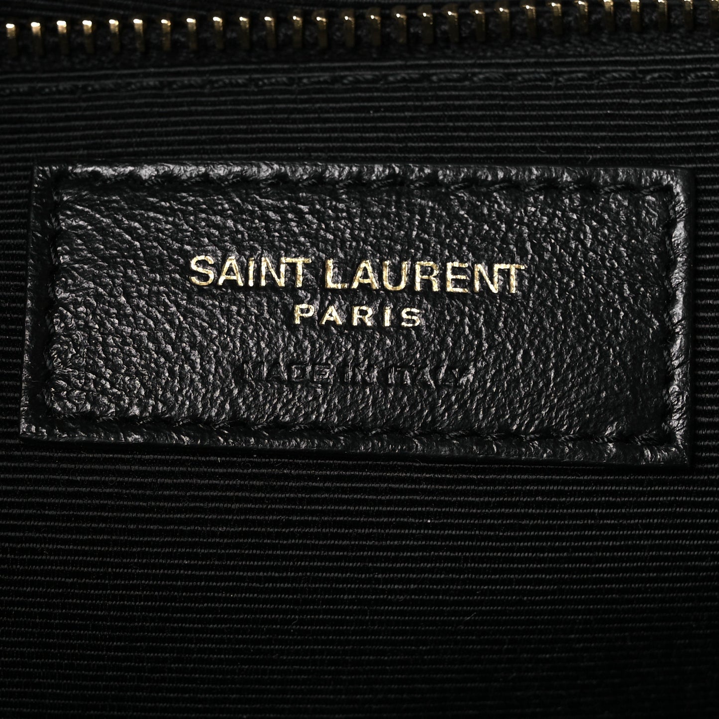 Grain De Poudre Textured Mixed Matelasse Large Triquilt Monogram Satchel Black