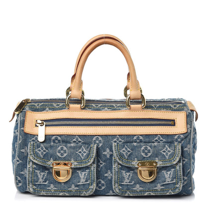 Louis Vuitton Monogram Denim Neo Speedy Blue 1 of 12