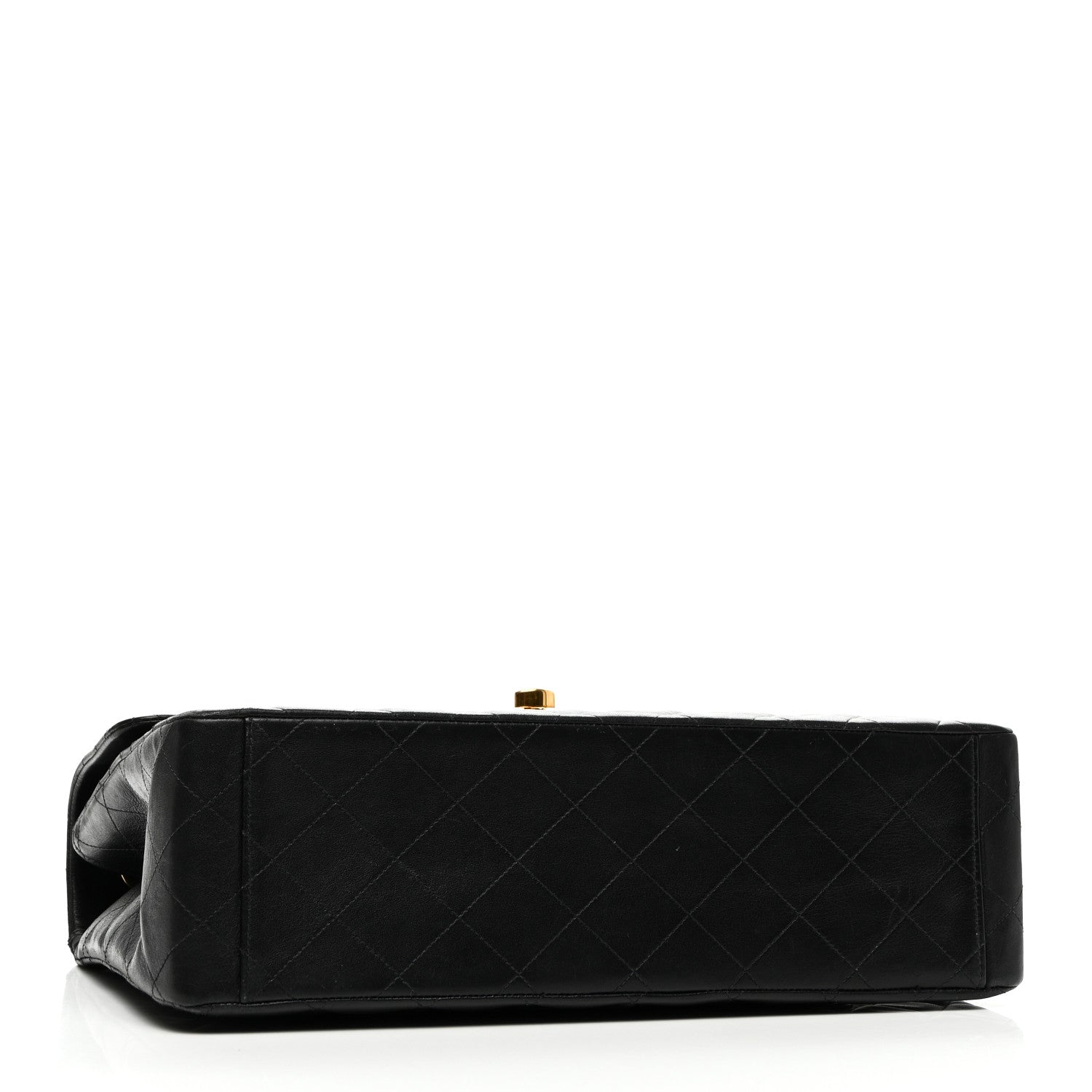 Chanel Lambskin Quilted XL Jumbo Single Flap Black 4 of 10