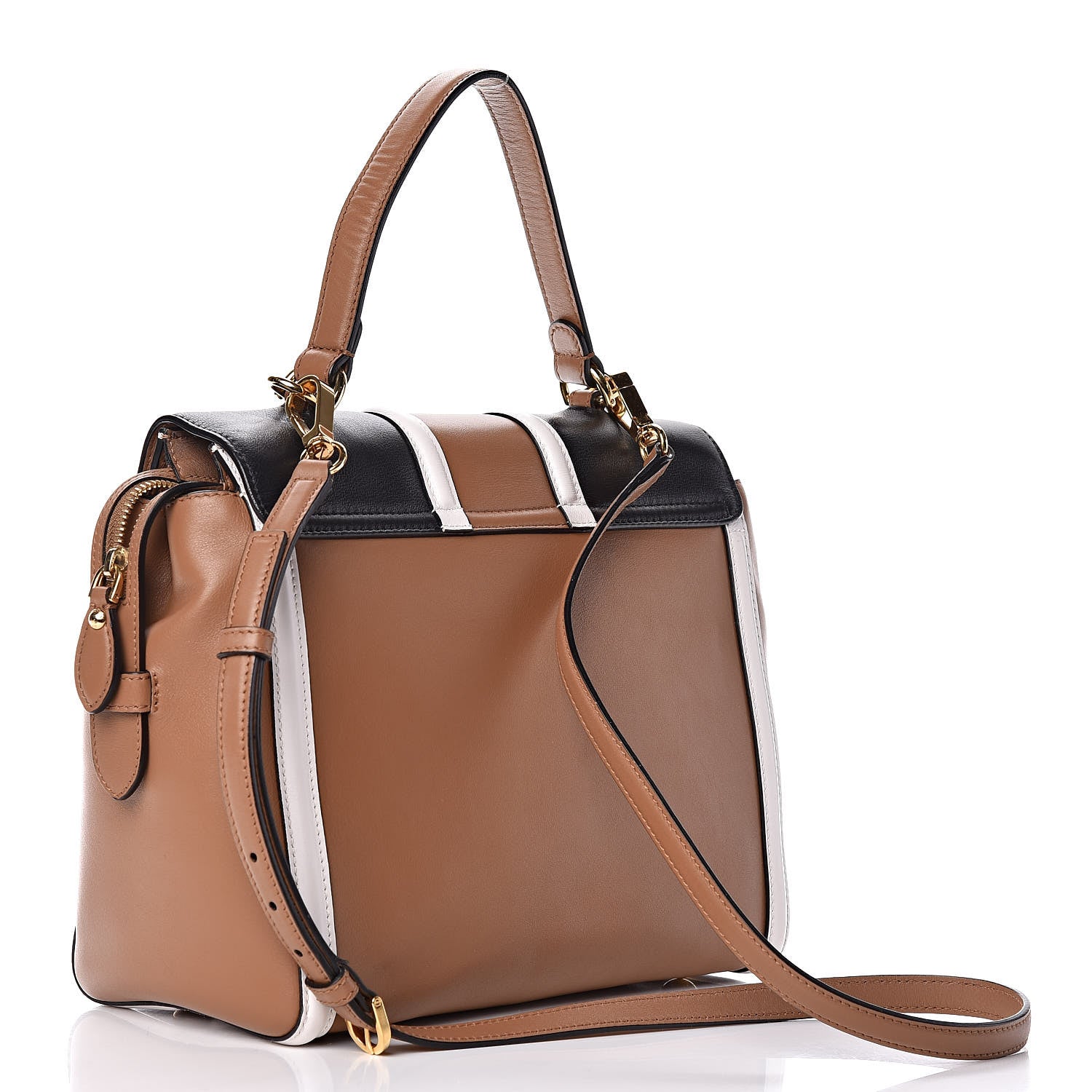 Lanvin Calfskin Small Jiji Top Handle Camel 3 of 11