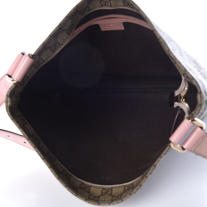 Gucci GG Supreme Monogram Medium Flat Messenger Bag Light Pink 5 of 12