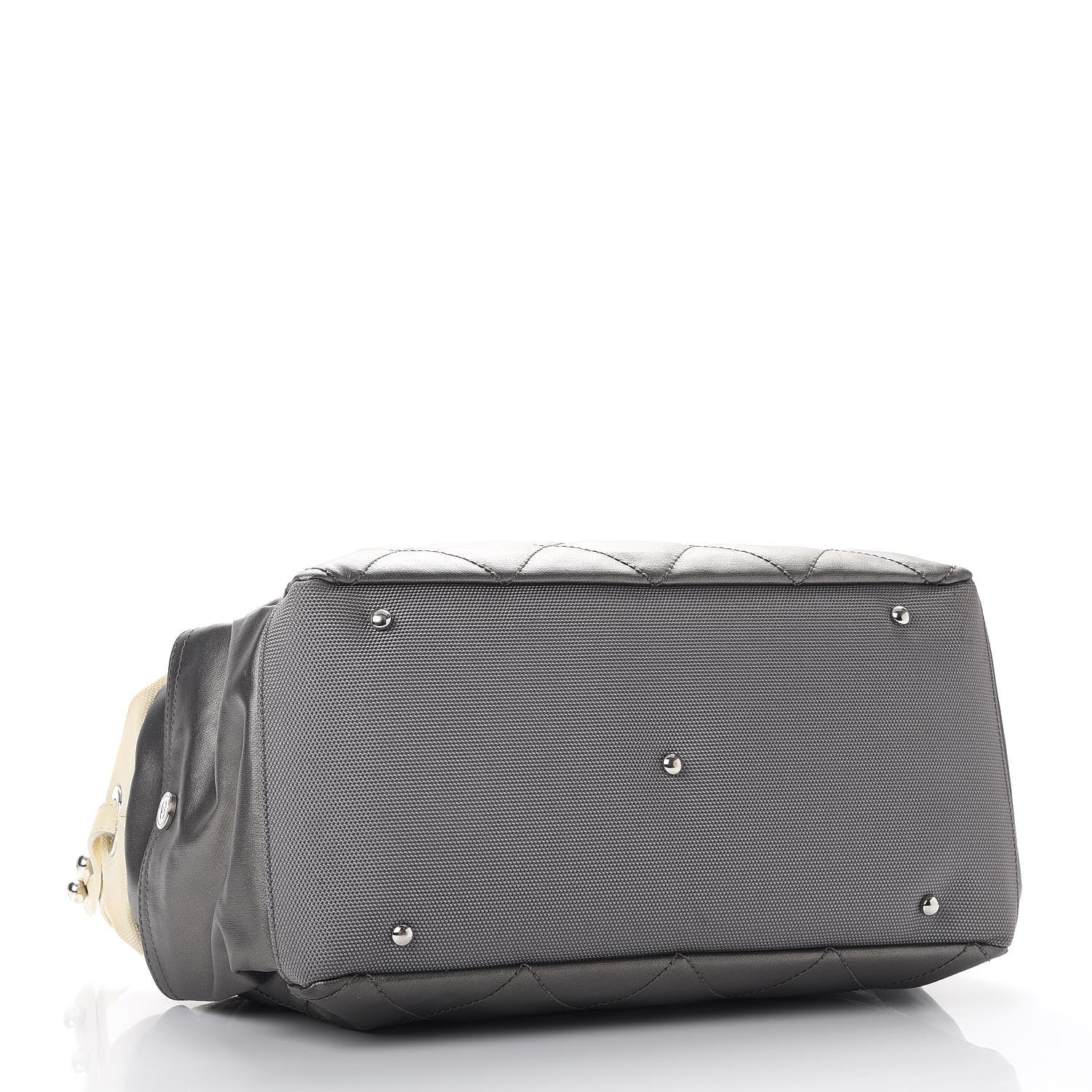 Chanel Coated Canvas Paris Biarritz Hobo Silver 4 of 15