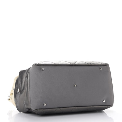 Chanel Coated Canvas Paris Biarritz Hobo Silver 4 of 15