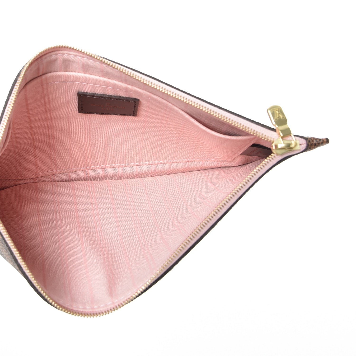 Louis Vuitton Damier Ebene Neverfull MM GM Pochette Rose Ballerine 5 of 8