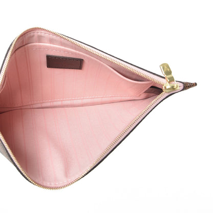 Louis Vuitton Damier Ebene Neverfull MM GM Pochette Rose Ballerine 5 of 8