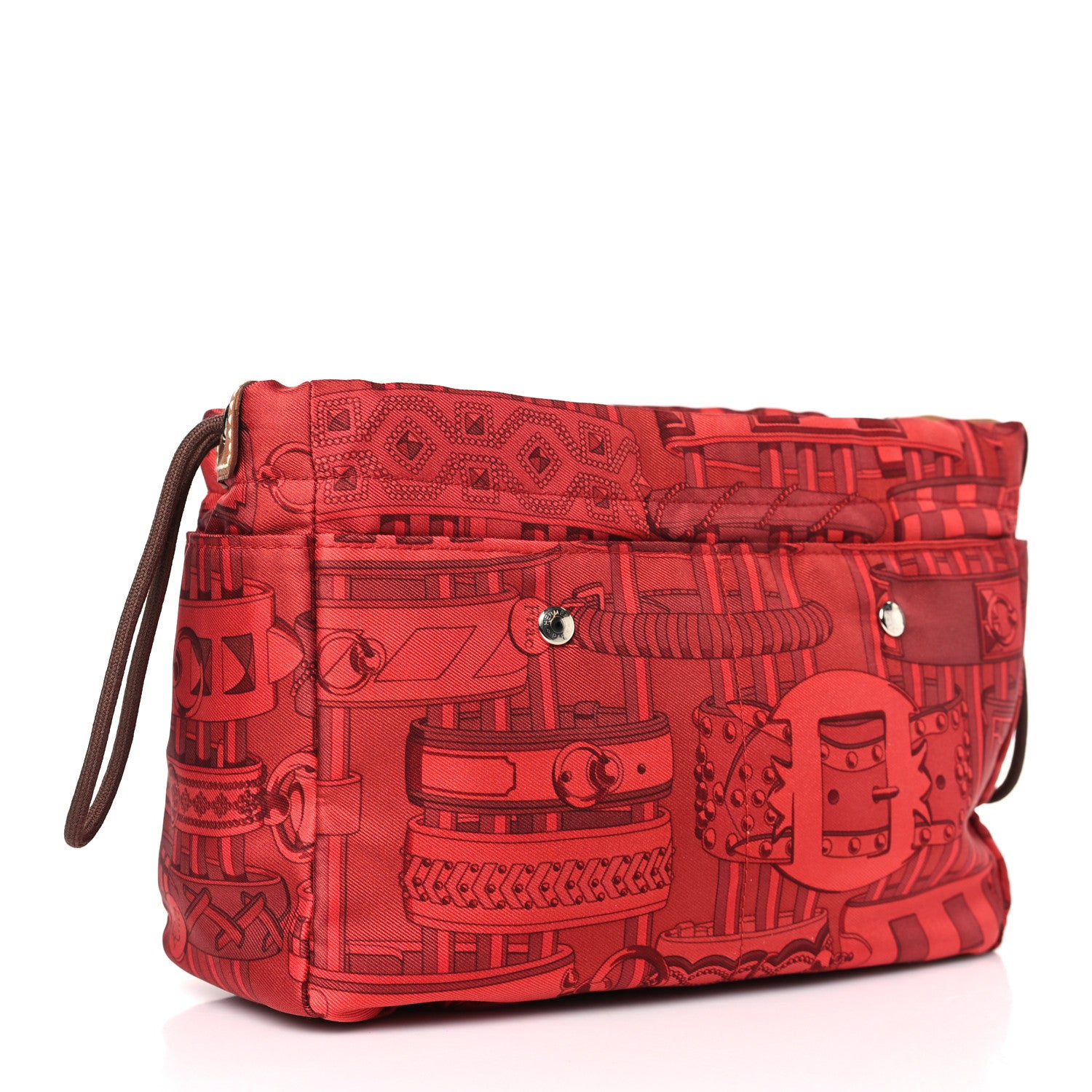 Hermes Silk Barenia Fourbi 20 PM Pouch 3 of 9