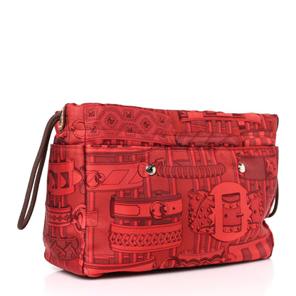 Hermes Silk Barenia Fourbi 20 PM Pouch 3 of 9