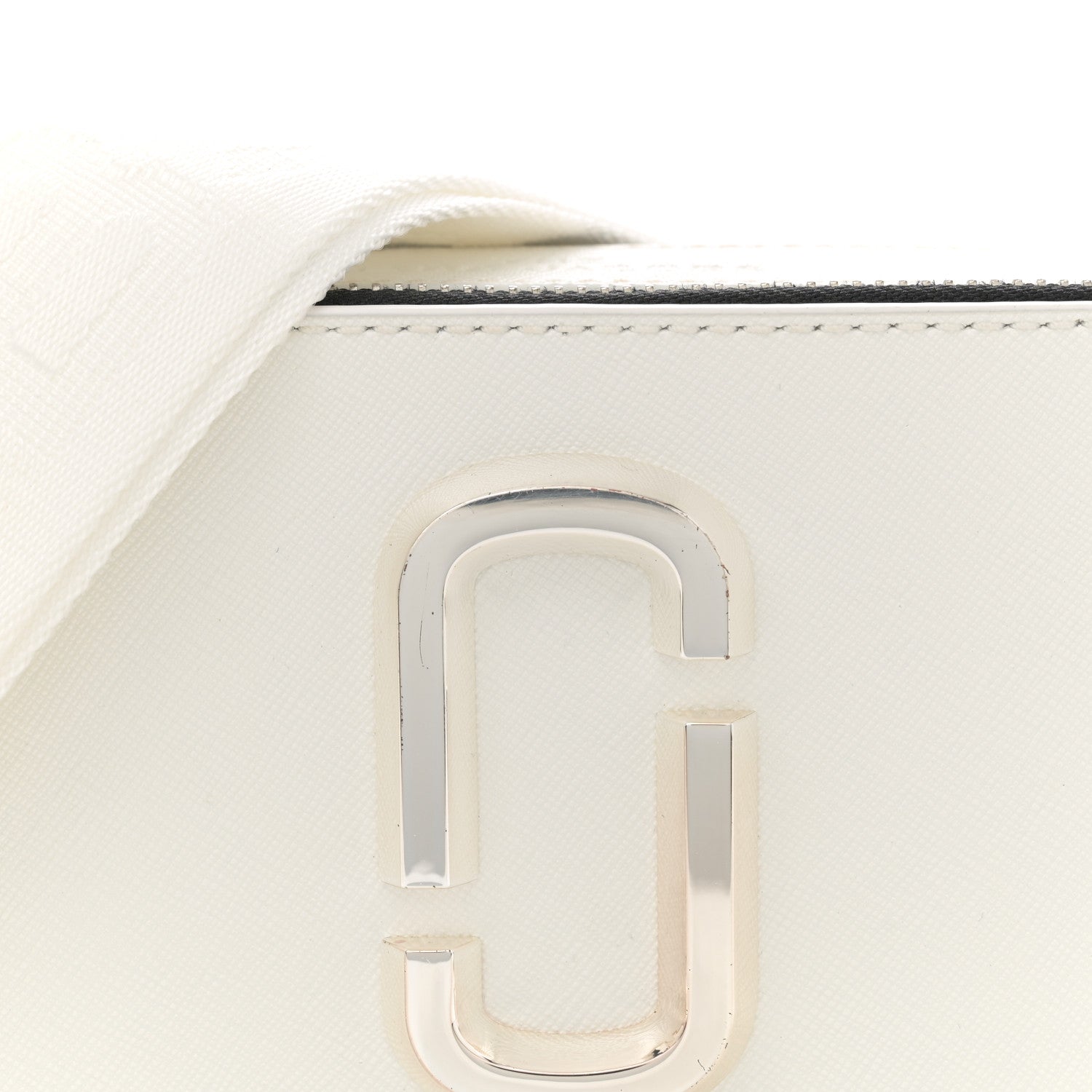 Marc Jacobs Saffiano Small Snapshot Camera Bag White 7 of 10
