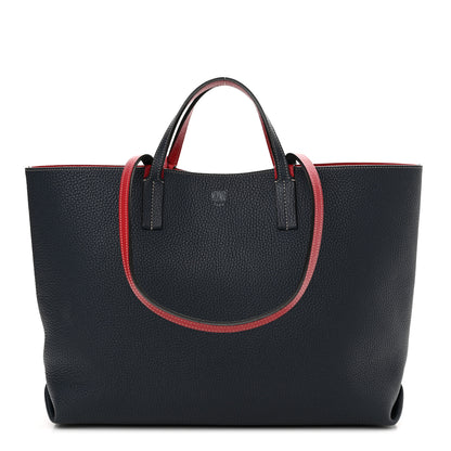 Moynat Taurillon Blush Calfskin Reversible Tote Ocean Red 1 of 18