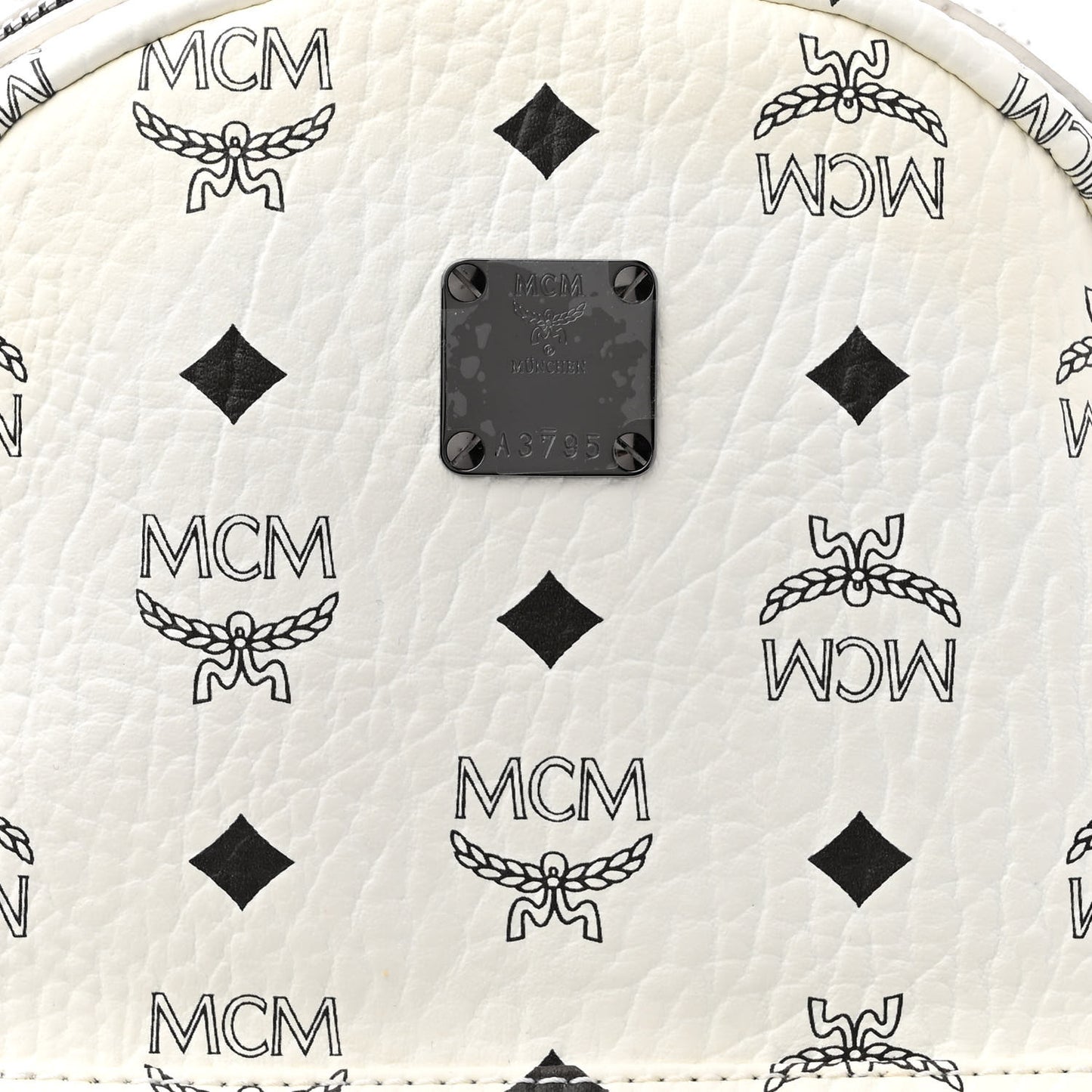 Visetos Small Side Stud Stark Backpack White