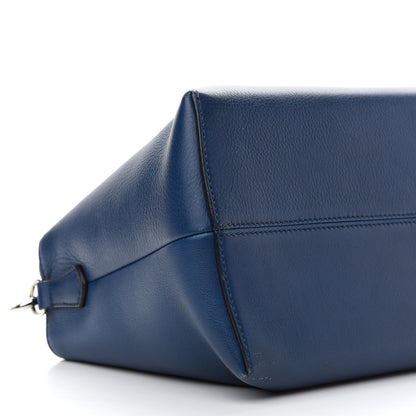 Fendi Vitello Dolce Marmol Large By The Way Boston Bag Blue 8 of 10
