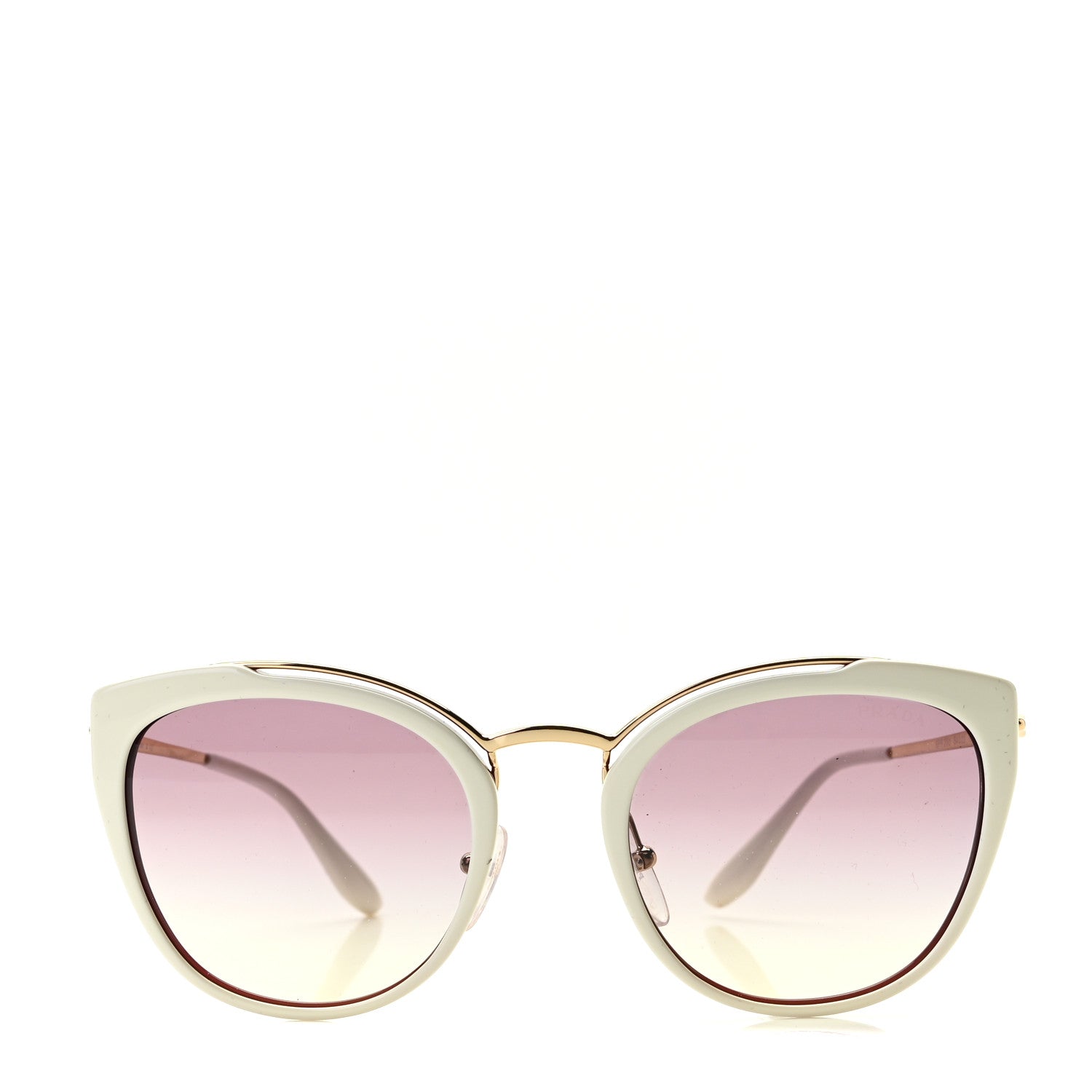 Prada Cat Eye Sunglasses SPR 20U White 2 of 7