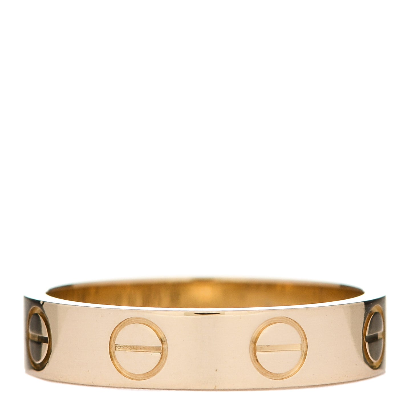 18K Yellow Gold 3.5mm LOVE Wedding Band Ring 46 3.75
