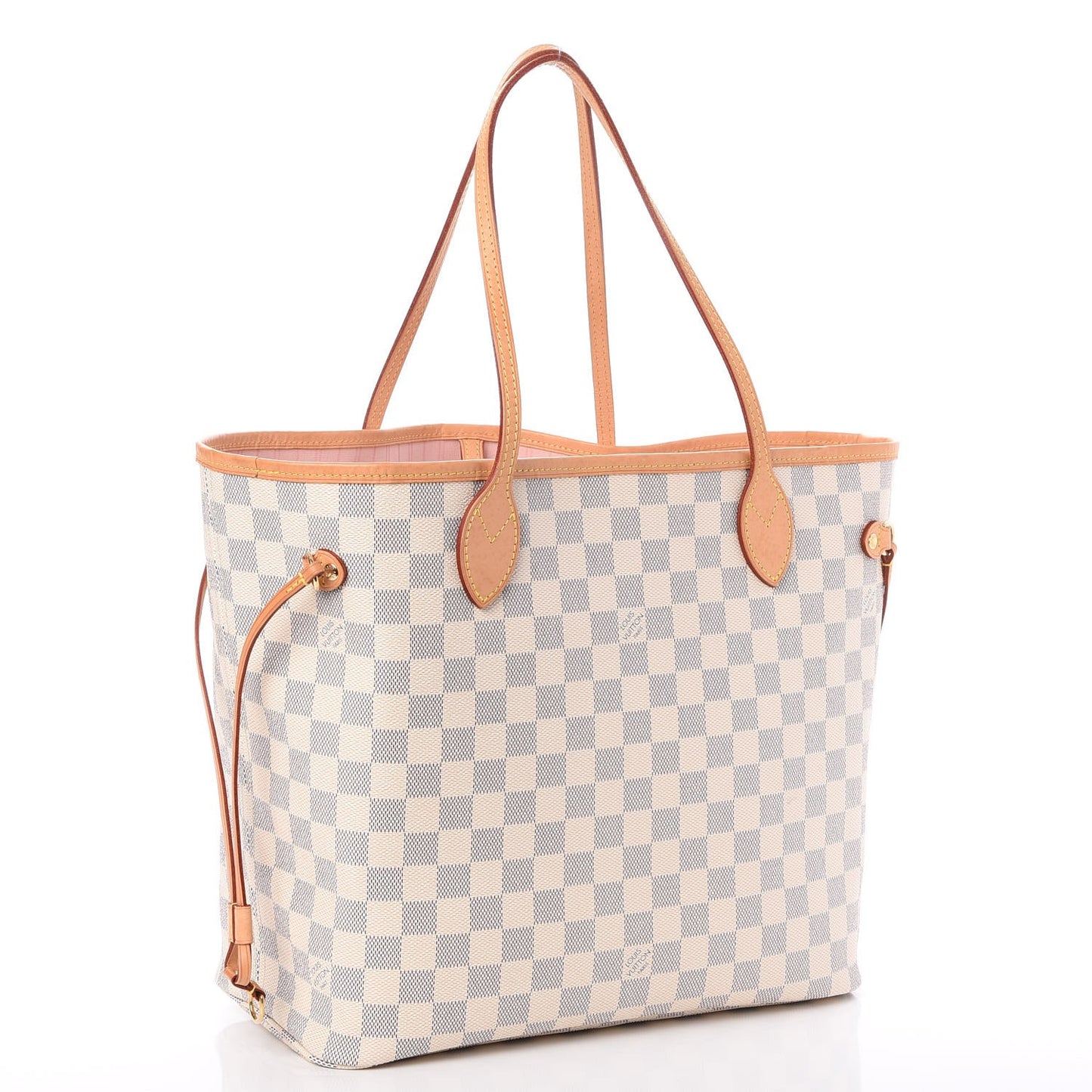 Damier Azur Neo Neverfull MM Rose Ballerine