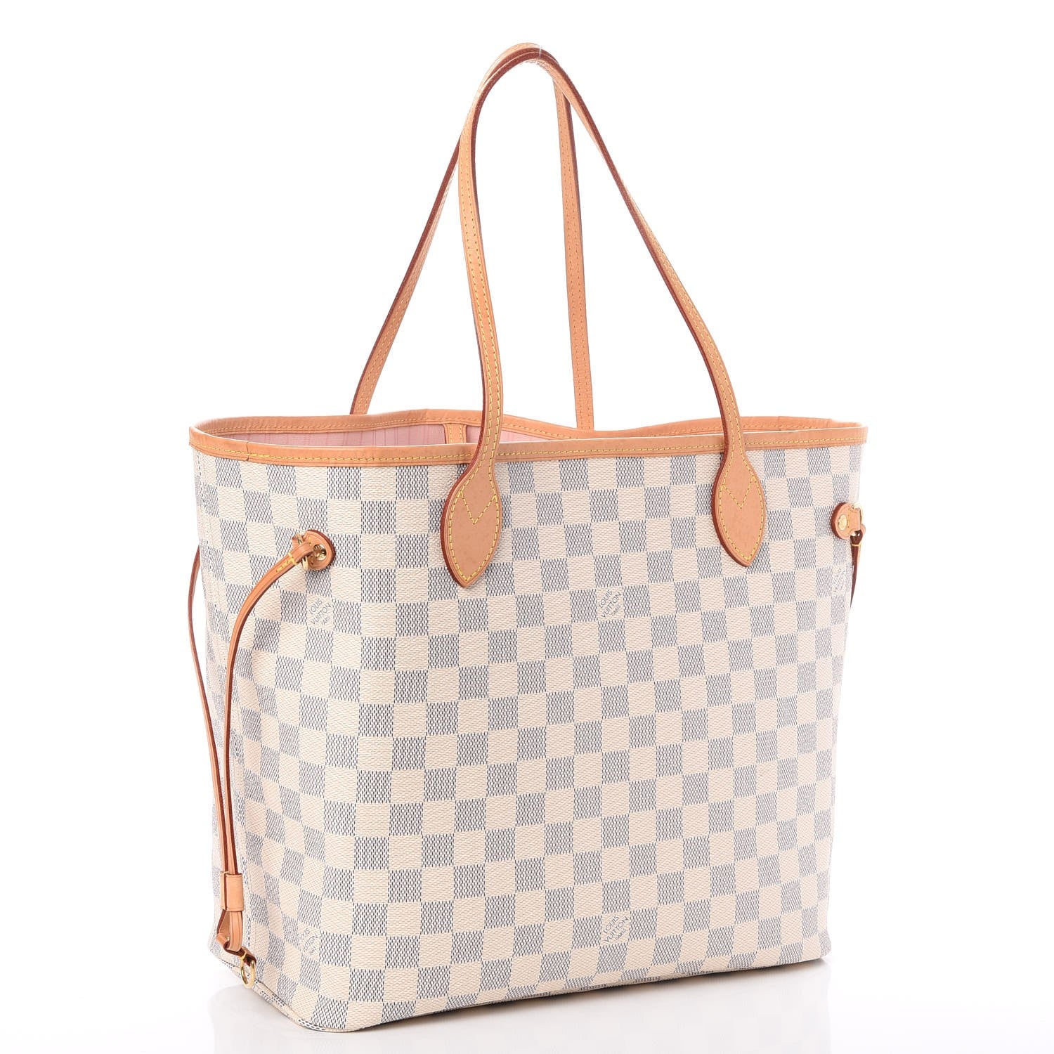 Louis Vuitton Damier Azur Neo Neverfull MM Rose Ballerine 3 of 9