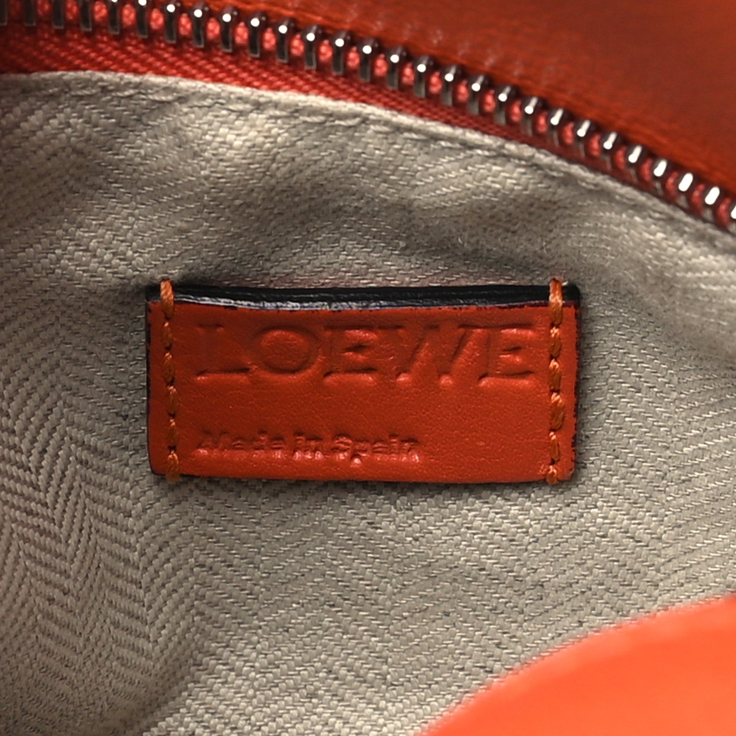 Loewe Calfskin Medium Puzzle Bag Orange 6 of 8