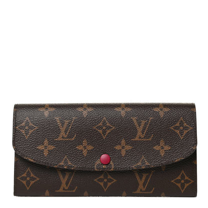 Louis Vuitton Monogram Emilie Wallet Fuchsia 1 of 9