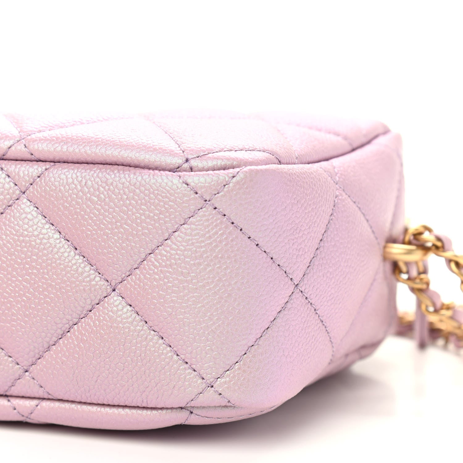 Chanel Iridescent Caviar Quilted Mini My Perfect Camera Case Pink 7 of 9