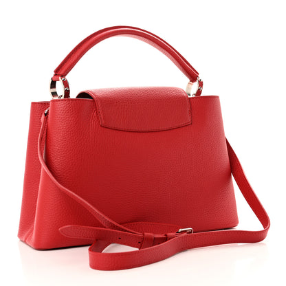 Louis Vuitton Taurillon Capucines PM Rubis 3 of 9