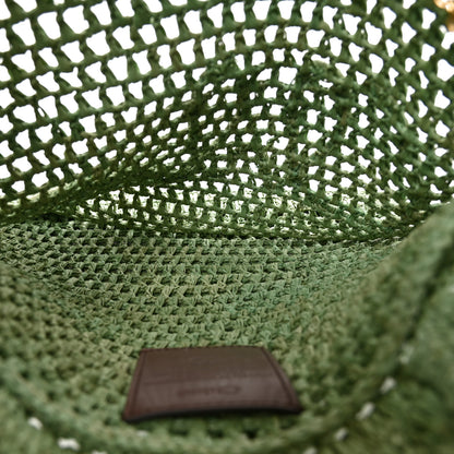 Chloe Raffia Summer Banana Tote Tea Leaf Green 4 of 8